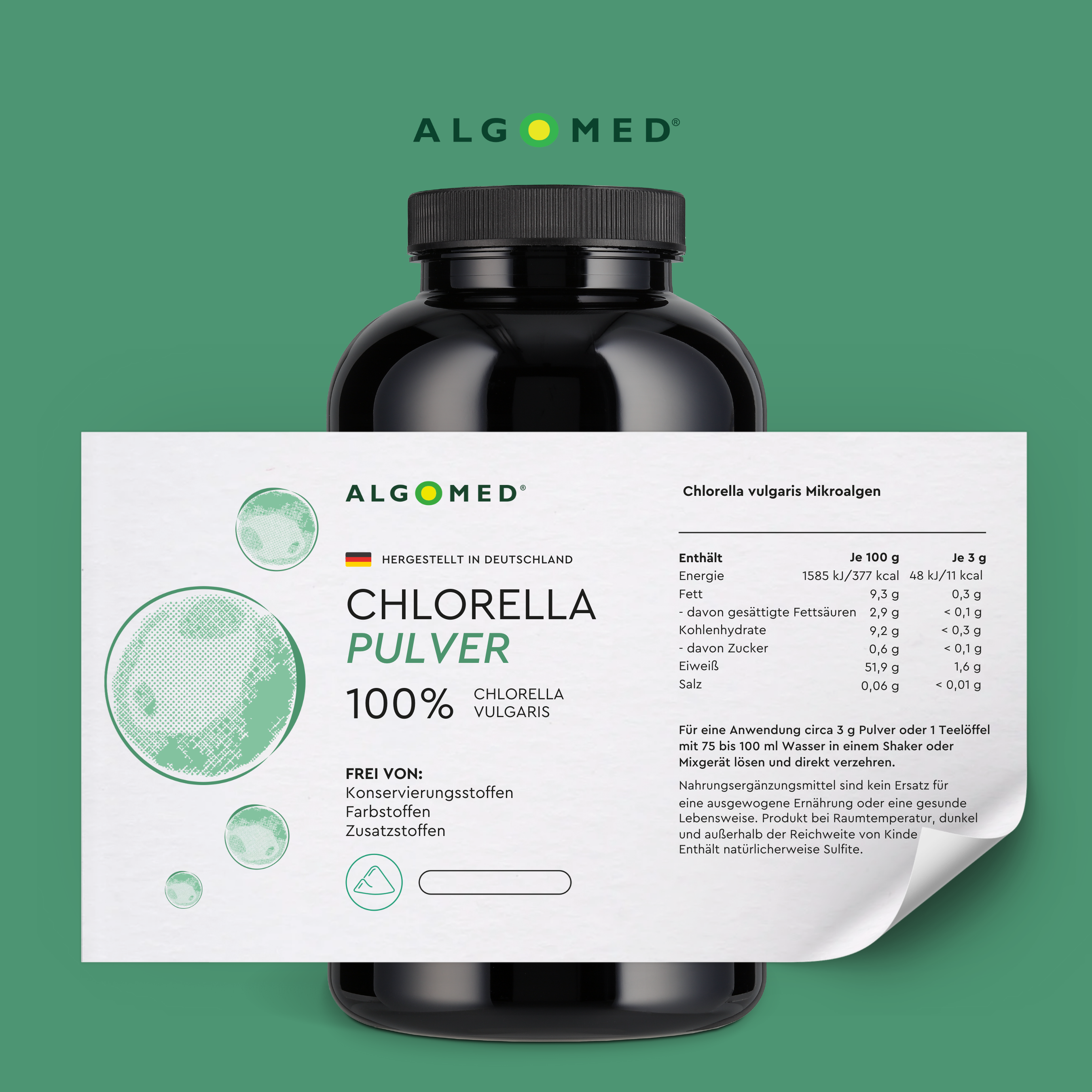 Algomed_Chlorella_Pulver_Inhalt_Tabelle