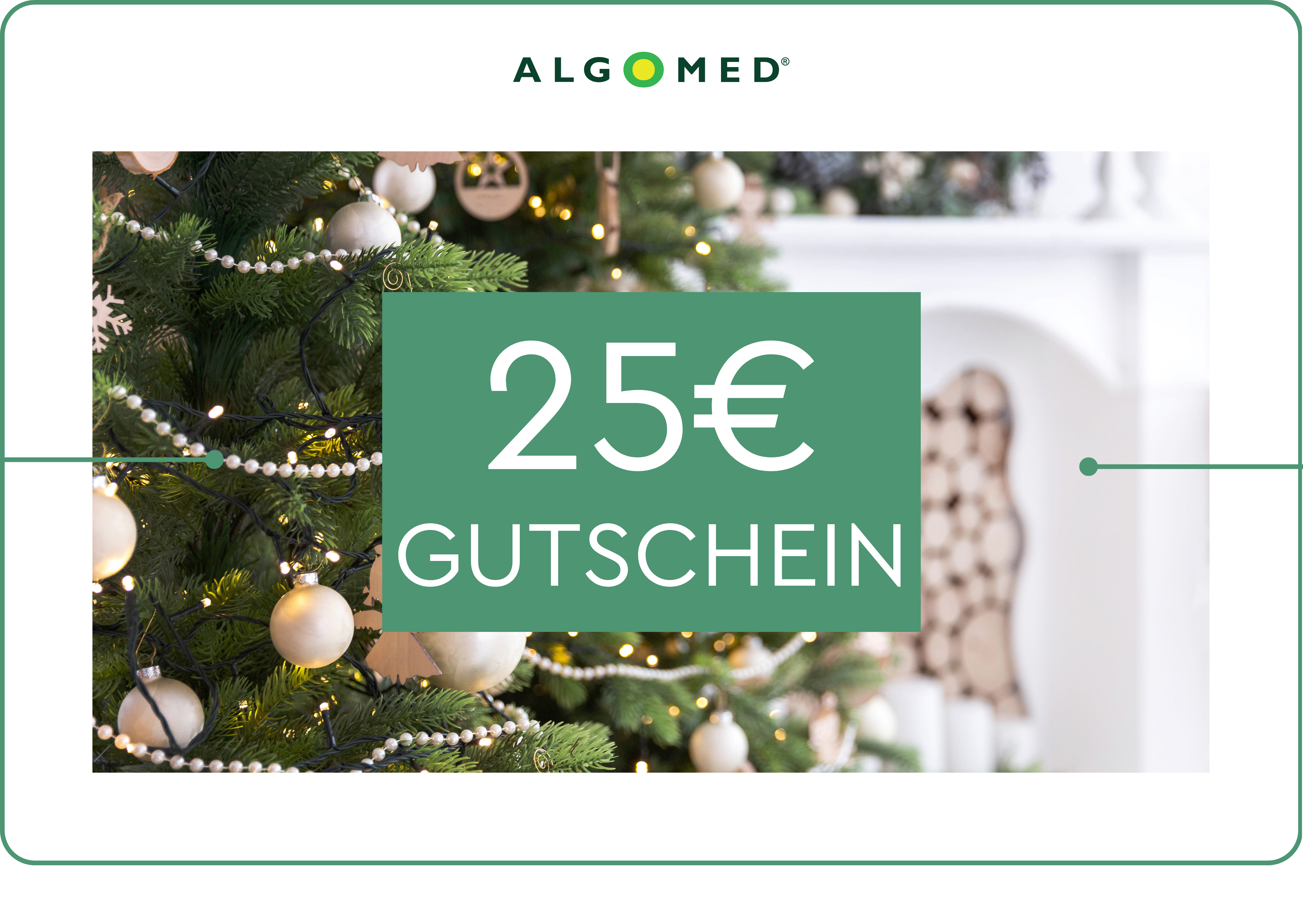 Algomed Weihnachtsgutschein 25EUR