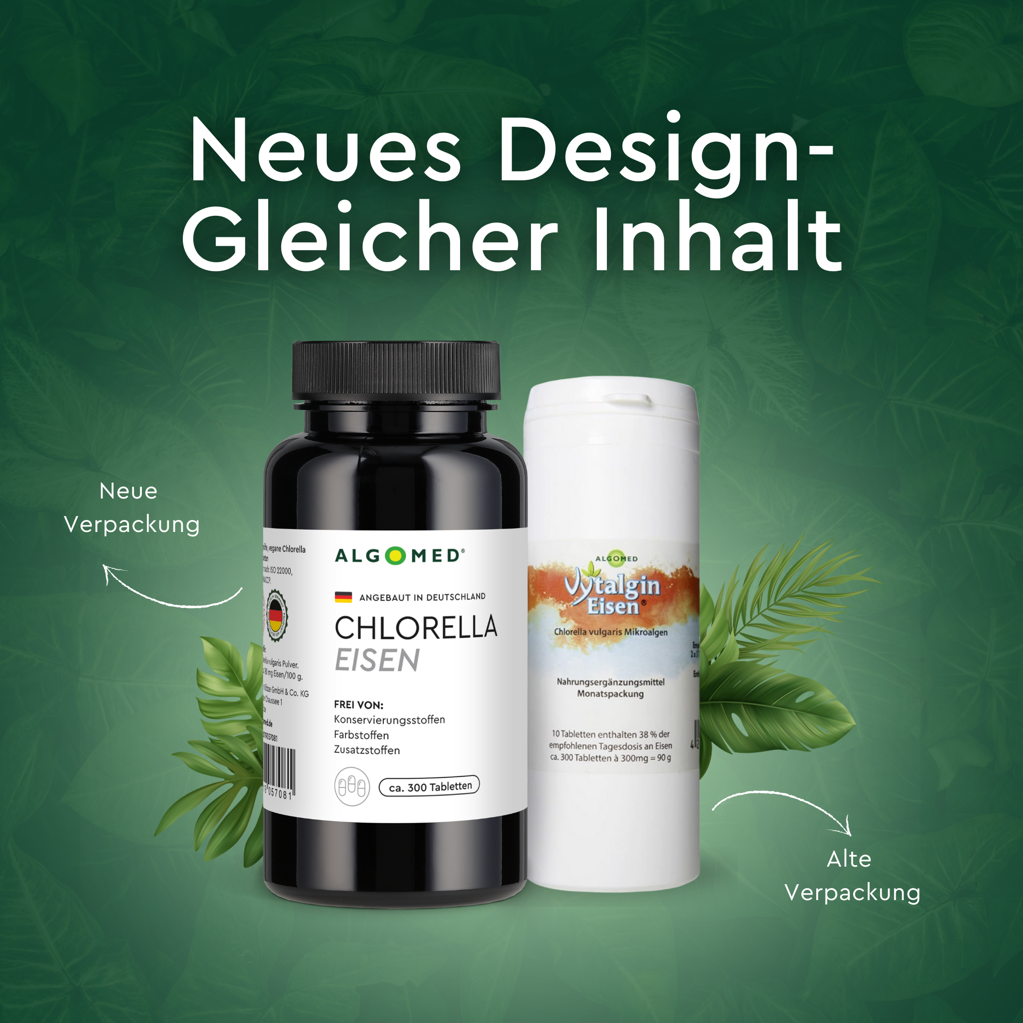 Neue Verpackung Eisen Algomed
