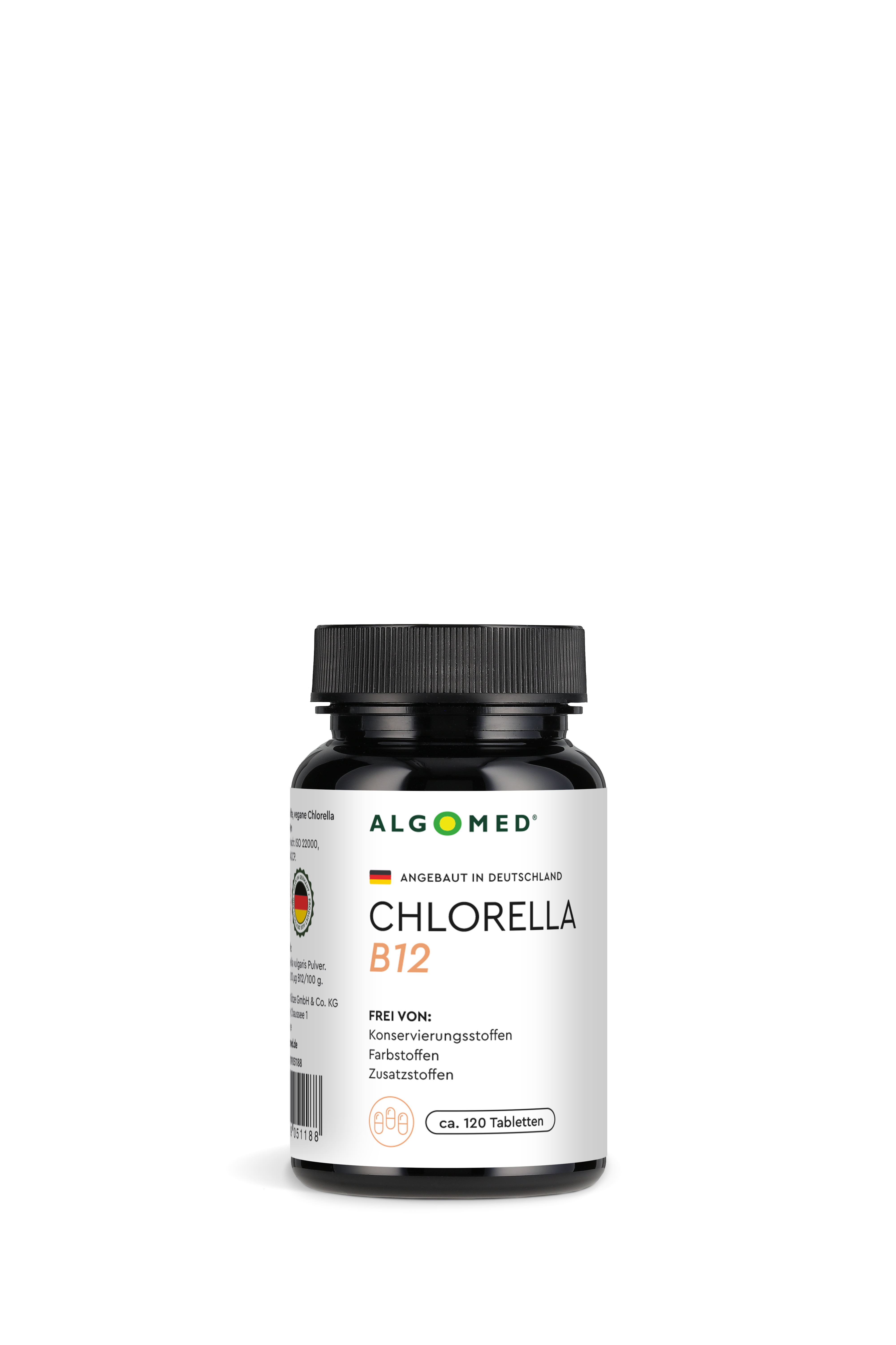 Chlorella B12 Presslinge Tabletten aus Deutschland Algomed Algenfarm