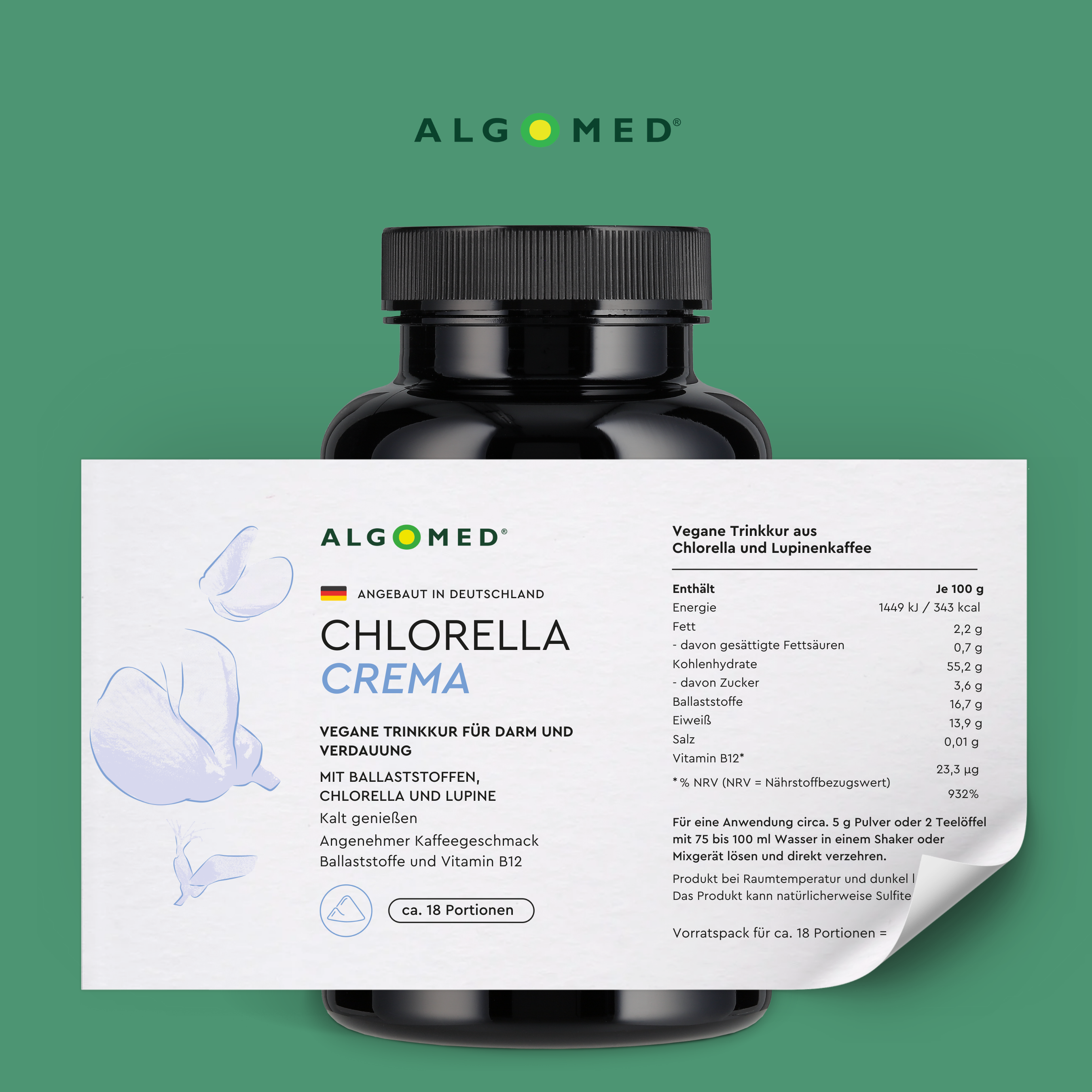 Algomed Chlorella Crema Inhalt Tabelle