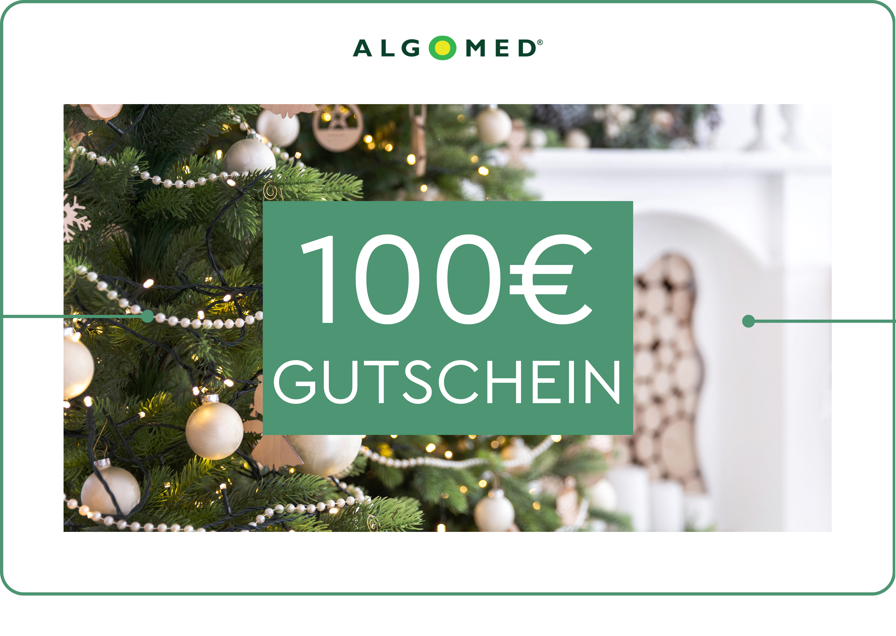 Algomed Weihnachtsgutschein 100EUR