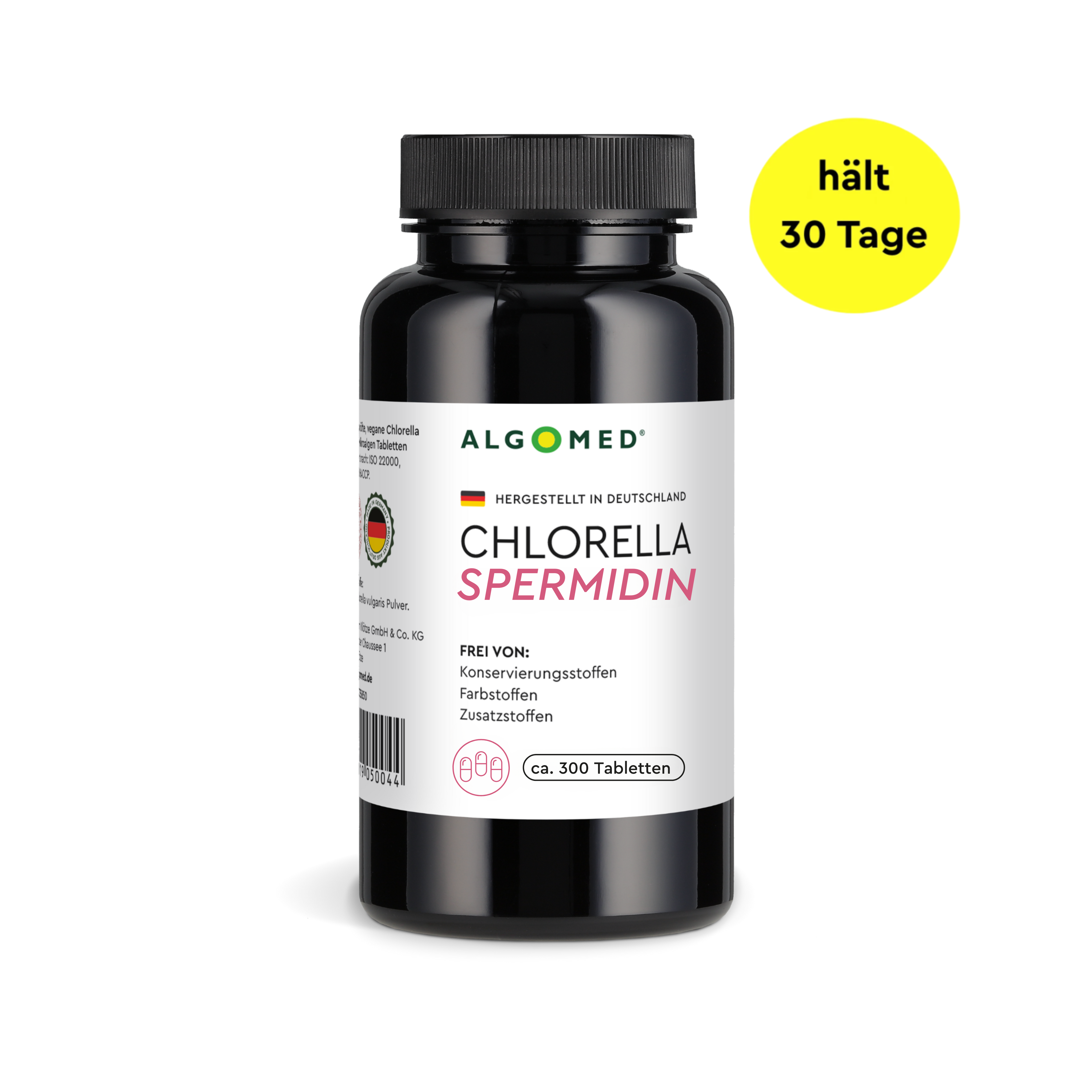 Chlorella Spermidin aus Deutschland, 1 Monat Vorrat